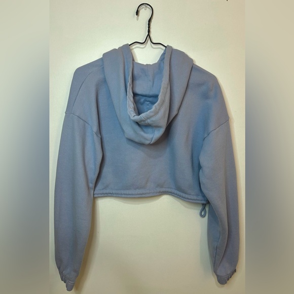 Blue cropped zip up from garage size small - Picture 2 of 3